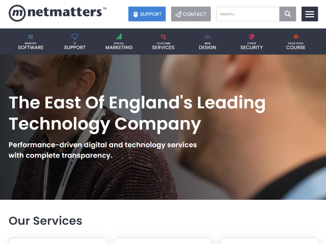 Netmatters Page Reflection